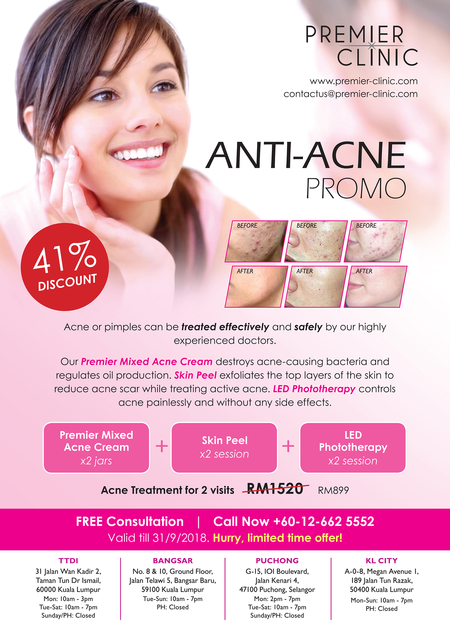 Anti Acne Promo Premier Clinic