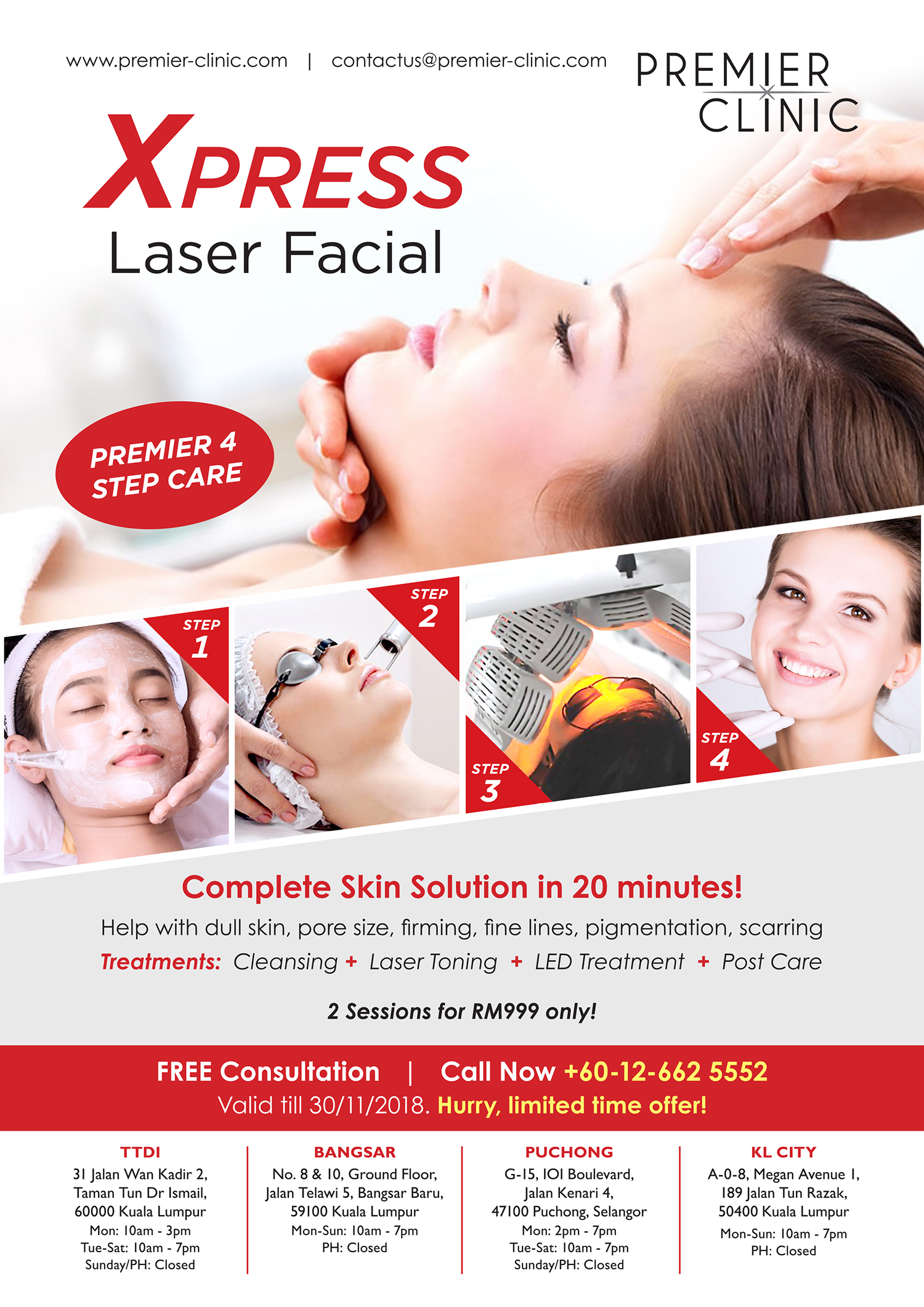Xpress Laser Facial Promo PREMIER CLINIC