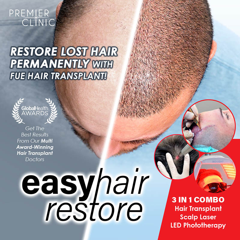 EasyHair Restore - FUE Hair Transplant Promotion Jul-Sep